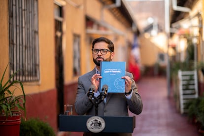 El presidente de Chile, Gabriel Boric, la semana pasada.