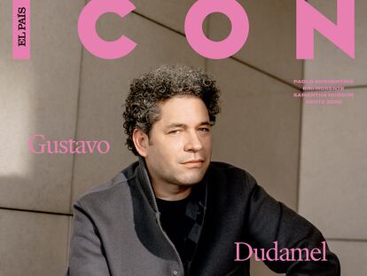 Gustavo Dudamel en la portada de diciembre de ICON.