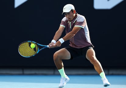 Shang, durante un partido en Melbourne.