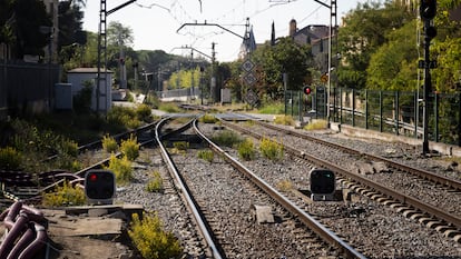 Un tramo de la línea R3 de Rodalies, en una imagen de archivo.