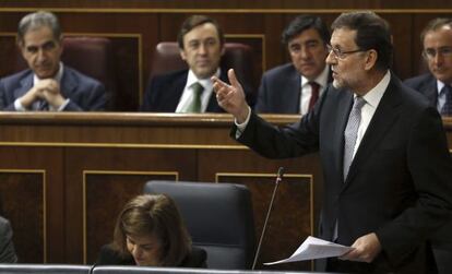 Rajoy, en la sessió de control.