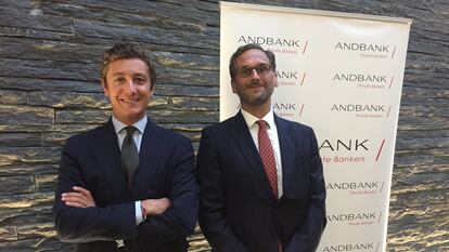 Borja León-Sotelo  y Paco Platón, gestores de renta fija de Andbank.