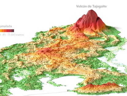 Cuevas y túneles imposibles en la zona arrasada por el volcán de La Palma