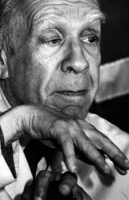 El escritor Jorge Luis Borges.