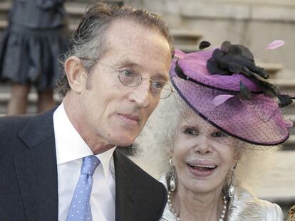 Cayetana Fitz-James con Alfonso Díez.