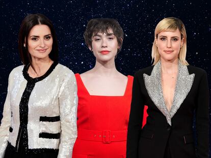 Penélope Cruz, Greta Fernández y Natalia de Molina, tres de las nominadas en la categoría de mejor actriz en los Goya 2020.