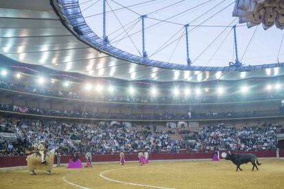 Plaza de toros de Zaragoza, propiedad de la Diputación Provincial.