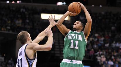 Evan Turner, de los Celtics, en el último partido del equipo.
