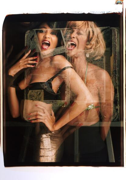 Peter Beard, Untitled, 1987. Polacolor. Exposición múltiple