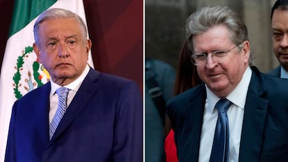 Andrés Manuel López Obrador y Germán Larrea