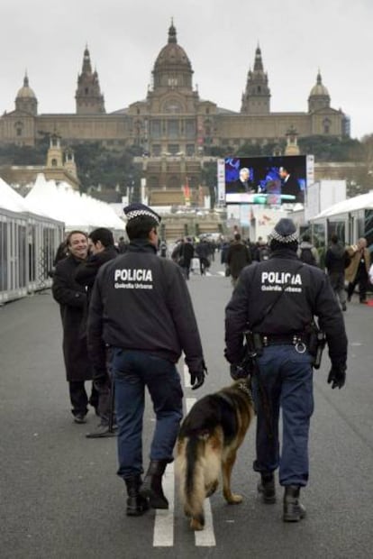 Agentes de la Guardia Urbana de Barcelona.