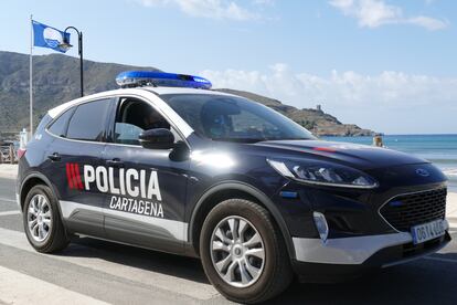 Vehículo patrulla de la policía local de Cartagena (Murcia).