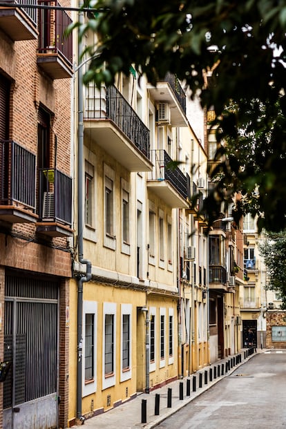 Vista de la calle Concepción Bahamonde donde se ubicó uno de los domicilios de Jorge Semprún en sus años de clandestinidad en Madrid. 