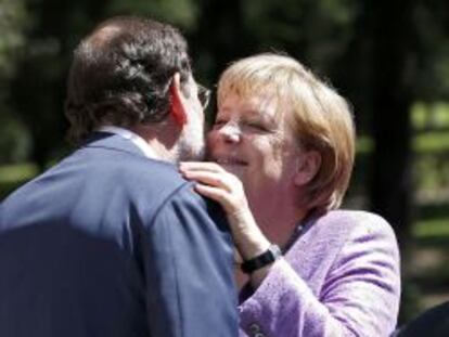 Mariano Rajoy, presidente del Gobierno, y Angela Merke, canciller alemana.