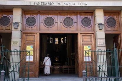 Santuario de Santa Gema en el Viso , Madrid, este lunes.