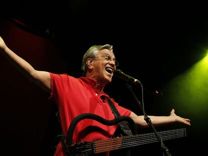 Caetano Veloso, durante su concierto en Madrid el 21 de julio de 2010.