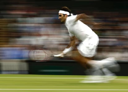 Roger Federer, en el apsado campeonato de Wimbledon.