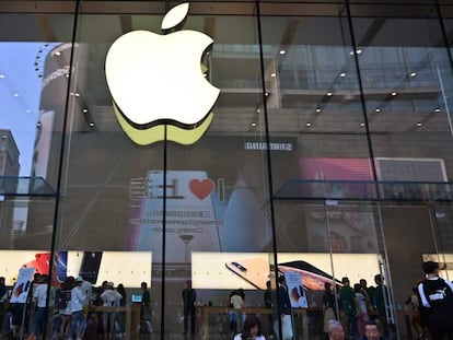 Una tienda de la tecnológica Apple en China