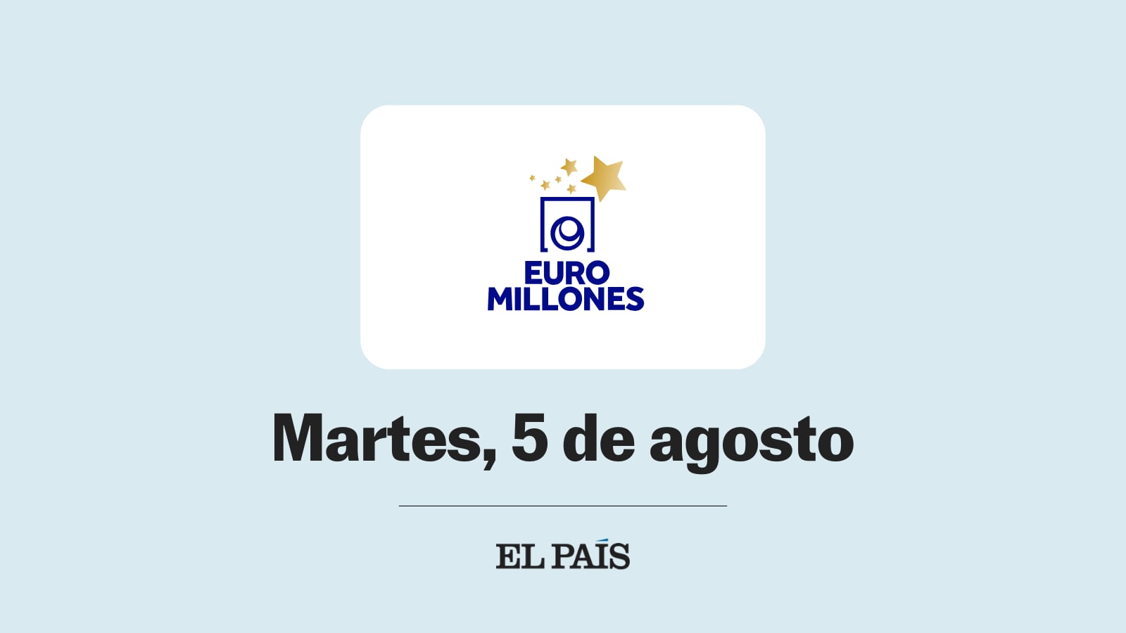 Euromillones: comprobar sorteo del martes 5 de agosto