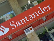 Una oficina del Banco Santander.