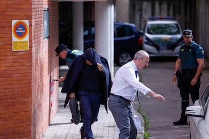 Ángel González Segura, a la salida del juzgado de Majadahonda, este viernes.