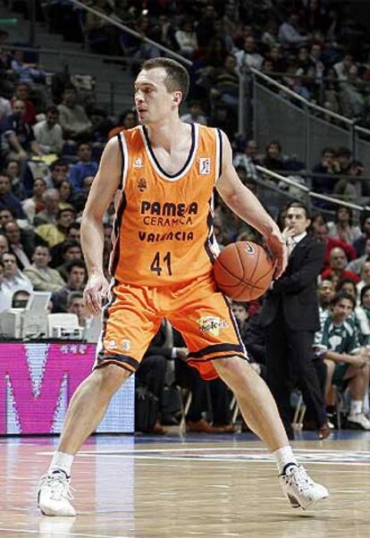 Timinskas, en el choque contra el Unicaja.