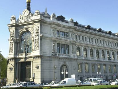 Fachada del Banco de España en Madrid