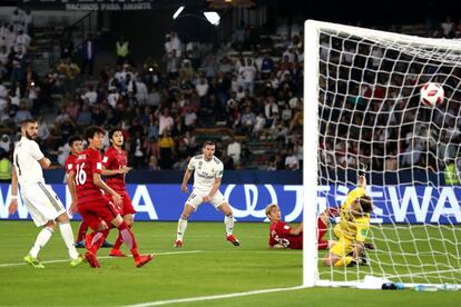 Gareth Bale marca el tercer gol para el Real Madrid.