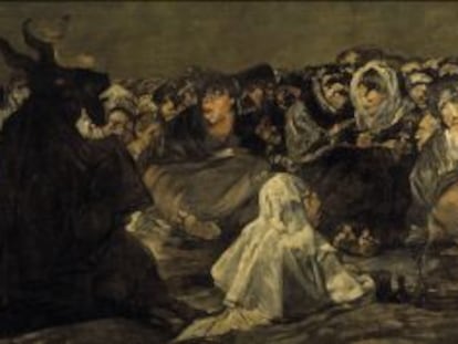 'El aquelarre o El gran cabrón' (1820-1823), de Goya, en la colección del Prado.