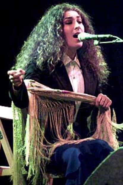 Estrella Morente, durante un concierto en el Womad.