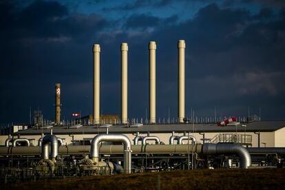 Las instalaciones del gaseoducto Nord Stream 2, en Lubmin, junto al mar Báltico.