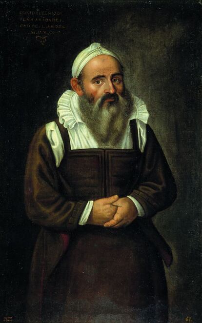 Juan Sánchez Cotán (1560-1627)  Brígida del Río, la barbuda de Peñaranda (1590).