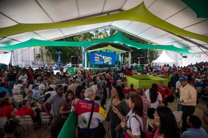 Una actividad del Foro de São Paulo que se celebra en Caracas.