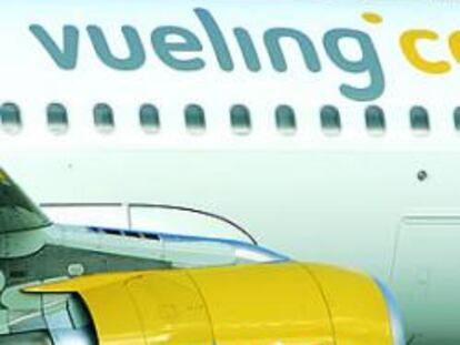 Avión de Vueling en el aeropuerto de Barajas