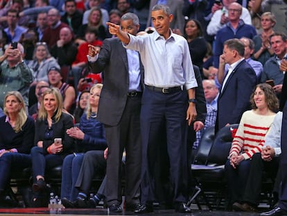 El presidente de Estados Unidos, Barack Obama, fue un espectador más en el arranque de temporada de los de Bulls.