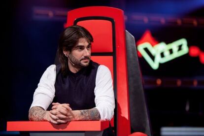 El cantante Melendi, uno de los jurados del concurso 'La voz'.