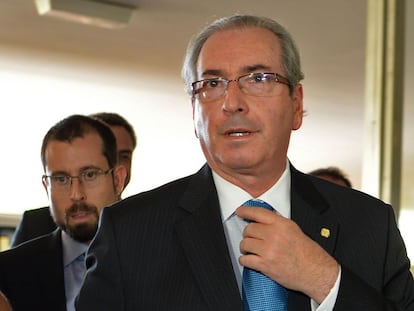 Eduardo Cunha em Brasília, dia 28 de março.