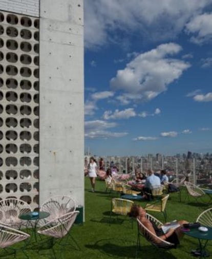 Azotea del hotel The Standard, en el Meatpacking District de Nueva York.