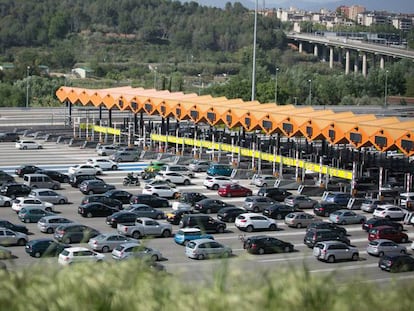 Peaje de la AP-7, de Abertis, en Martorell.