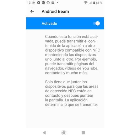 Con Android Beam podemos enviar fotos acercando uno a otro
