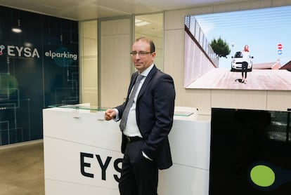 Javier Delgado, consejero delegado de Eysa, en las oficinas de la compañía en Madrid