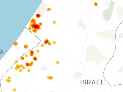 Mapas | Los lugares clave de la guerra de Israel en Gaza: ataques al muro y bombardeos