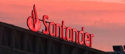 Logo de Banco Santander.