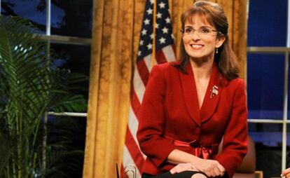 Tina Fey en su caracterización de Sarah Palin