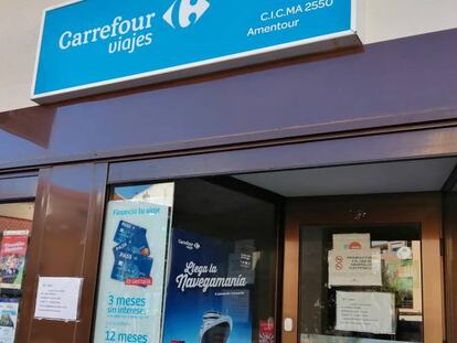 Punto de venta de Viajes Carrefour.