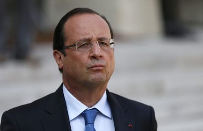 François Hollande, este jueves en el Elíseo.