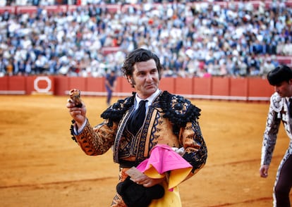 Morante de la Puebla, en la plaza de La Maestranza.