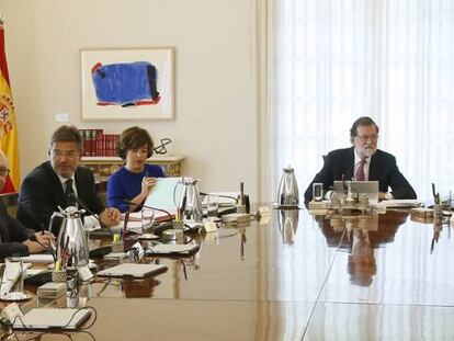 Imagen de un reciente Consejo de Ministros, presidido por Mariano Rajoy.