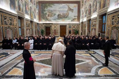 El papa Francisco, durante una audiencia en el Vaticano.