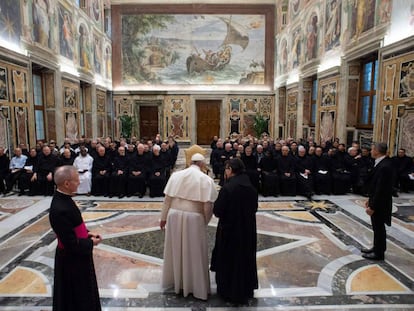 El papa Francisco, durante una audiencia en el Vaticano.